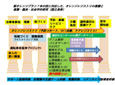 新オレンジプラン7本の柱に対応した、オレンジレジストリの基盤と基礎・臨床・社会学的研究