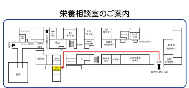 栄養相談室の場所