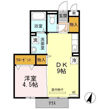 ヒルサイドBタイプ間取り図