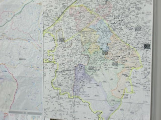色分けされた地図