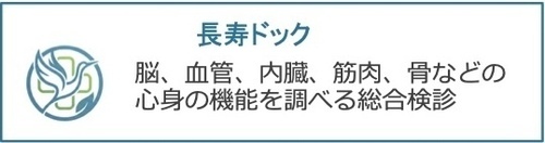 長寿ドック：脳、血管、内臓、筋肉、骨などの心身の機能を調べる総合検診