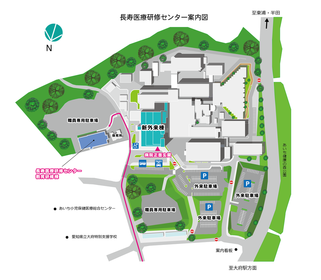 長寿医療研修センター案内図