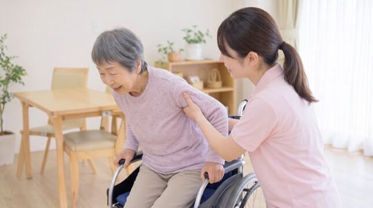 笑顔の様子